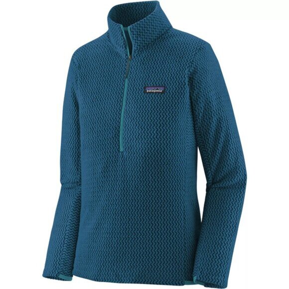 NWT Patagonia R1 Air Zip Neck Blue Fleece Jacket - Picture 3 of 8